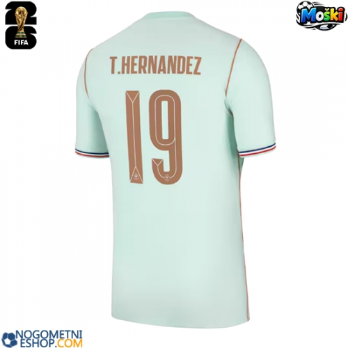 Moški Nogometni dresi Francija Theo Hernandez #19 Gostujoči SP 2026 Kratek Rokav